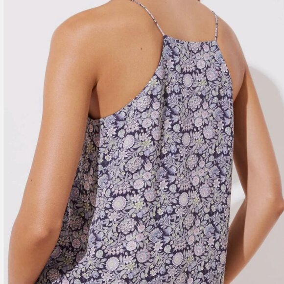 LOFT Garden Strappy Cami Size Medium - Picture 3 of 13